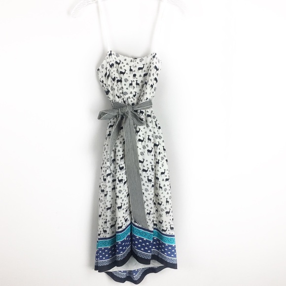 Anna Sui for Anthropologie Silk Deer Strapless - Picture 4 of 6